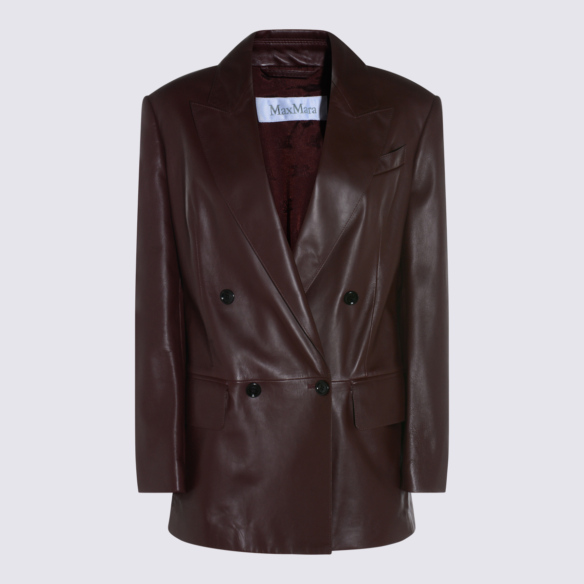 [MaxMara] Leather Jacket FW25 252144601260045023002