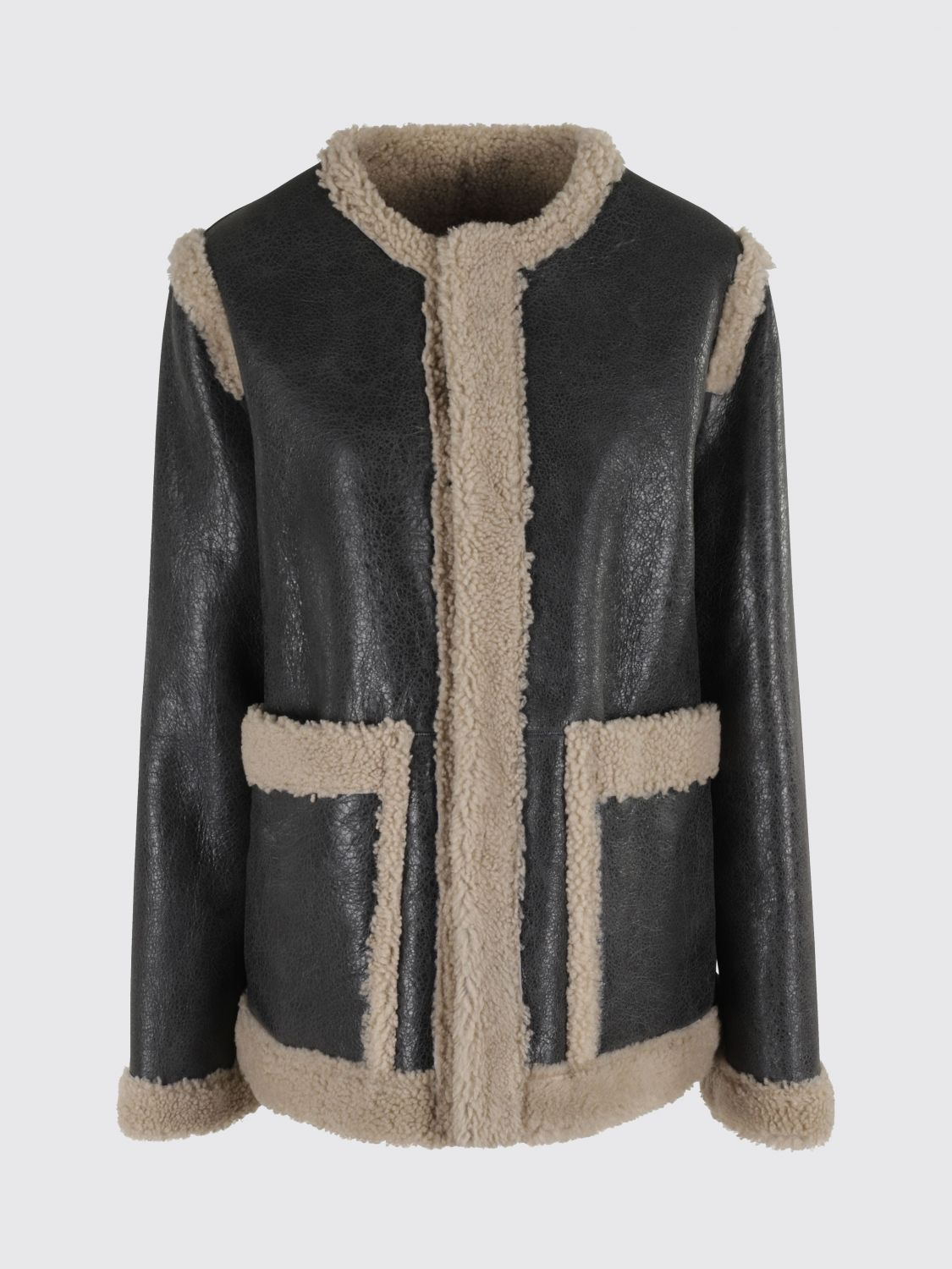 [MM6 Maison Margiela] Leather Jacket FW25 S52AM0330M07010 961