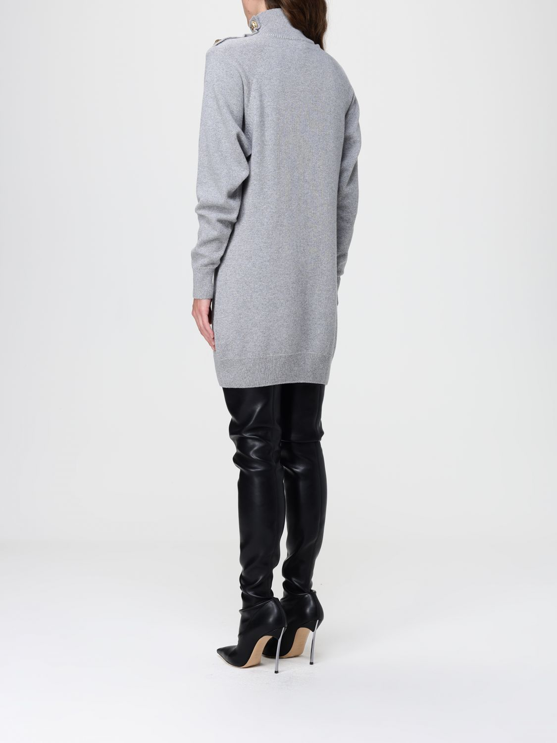 [Balmain] Long sleeve dress FW25 FF0R9382KI87 9UB
