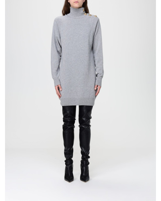 [Balmain] Long sleeve dress FW25 FF0R9382KI87 9UB