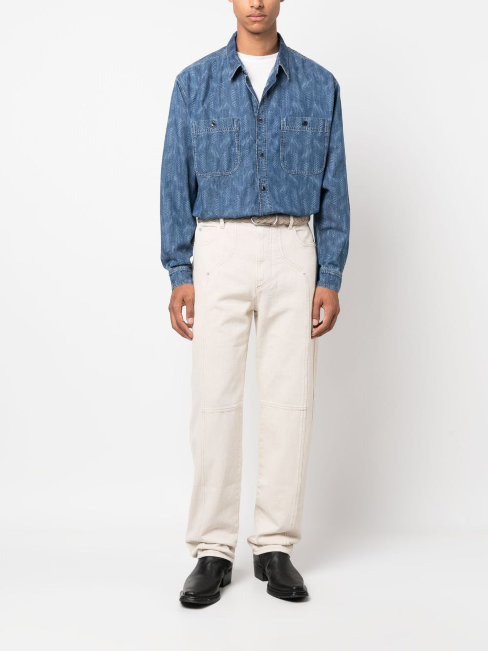 [MARANT] Shirts Long Sleeve FW23 CH0096HAA3G09H