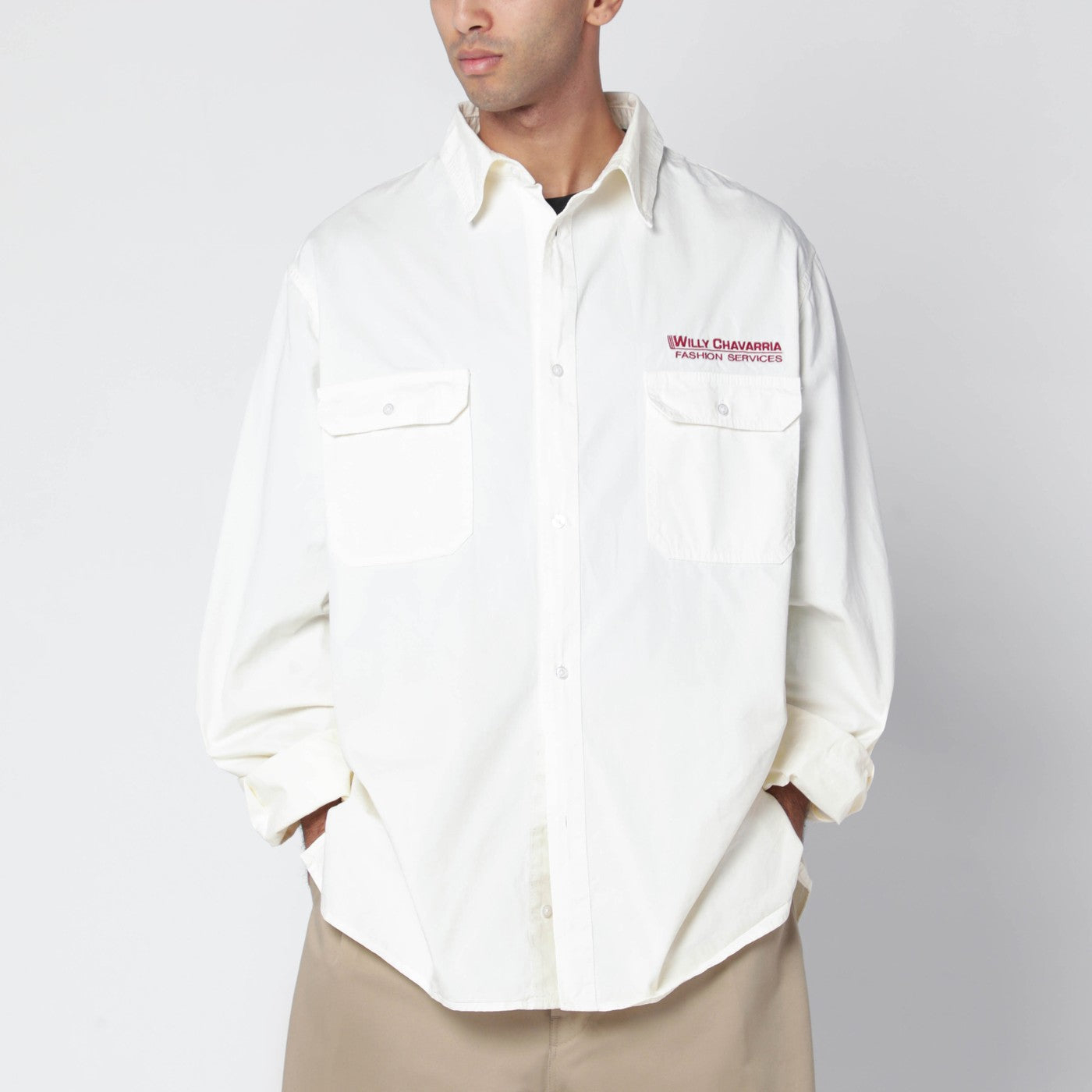 [Willy Chavarria] Shirts Long Sleeve FW25 WCSHT0026CO