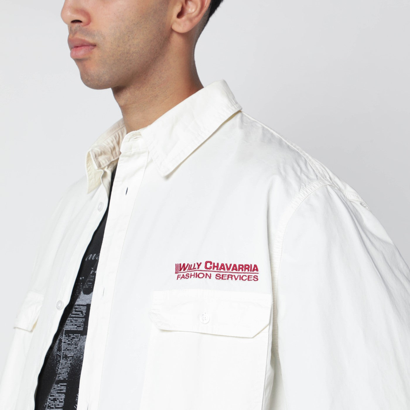 [Willy Chavarria] Shirts Long Sleeve FW25 WCSHT0026CO