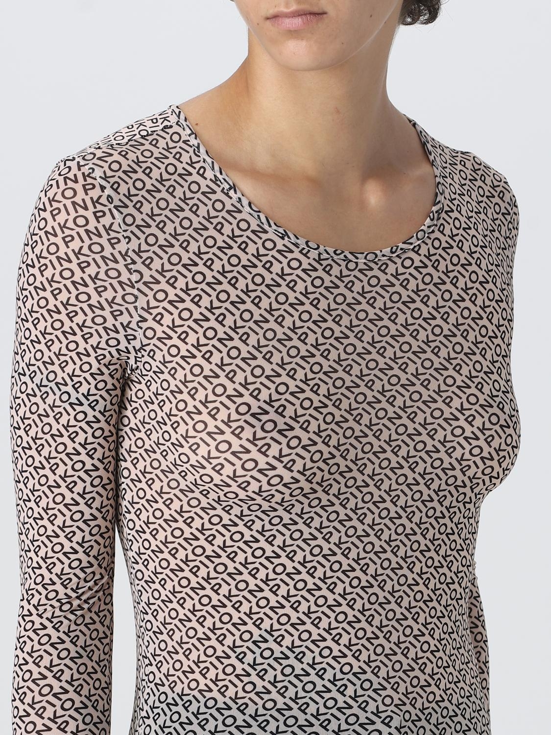 [PINKO] T-shirts Long Sleeve FW25 100639A13G DZ5