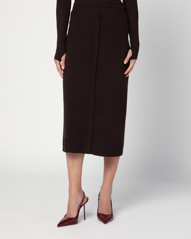 [VICTORIA BECKHAM] Midi skirt FW25 1325KSK006604AWO
