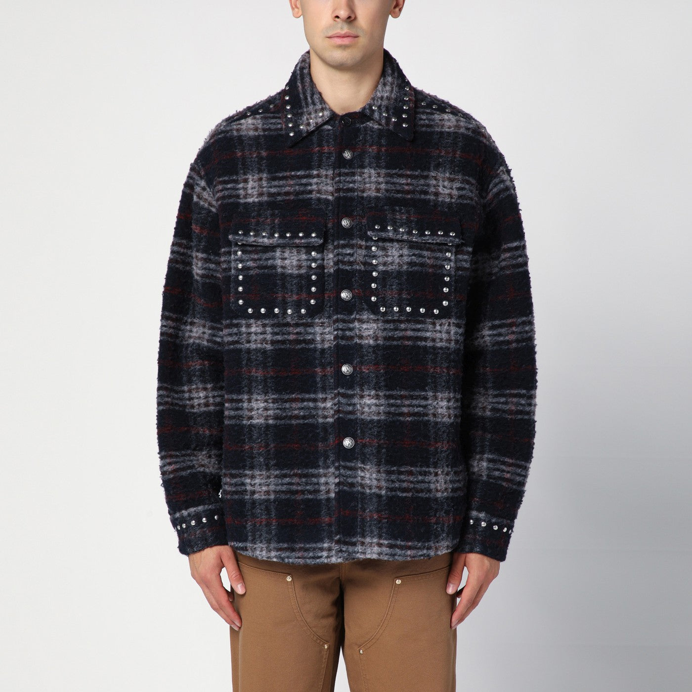 [Palm Angels] Shirts Long Sleeve FW24 PMES033F24FAB002