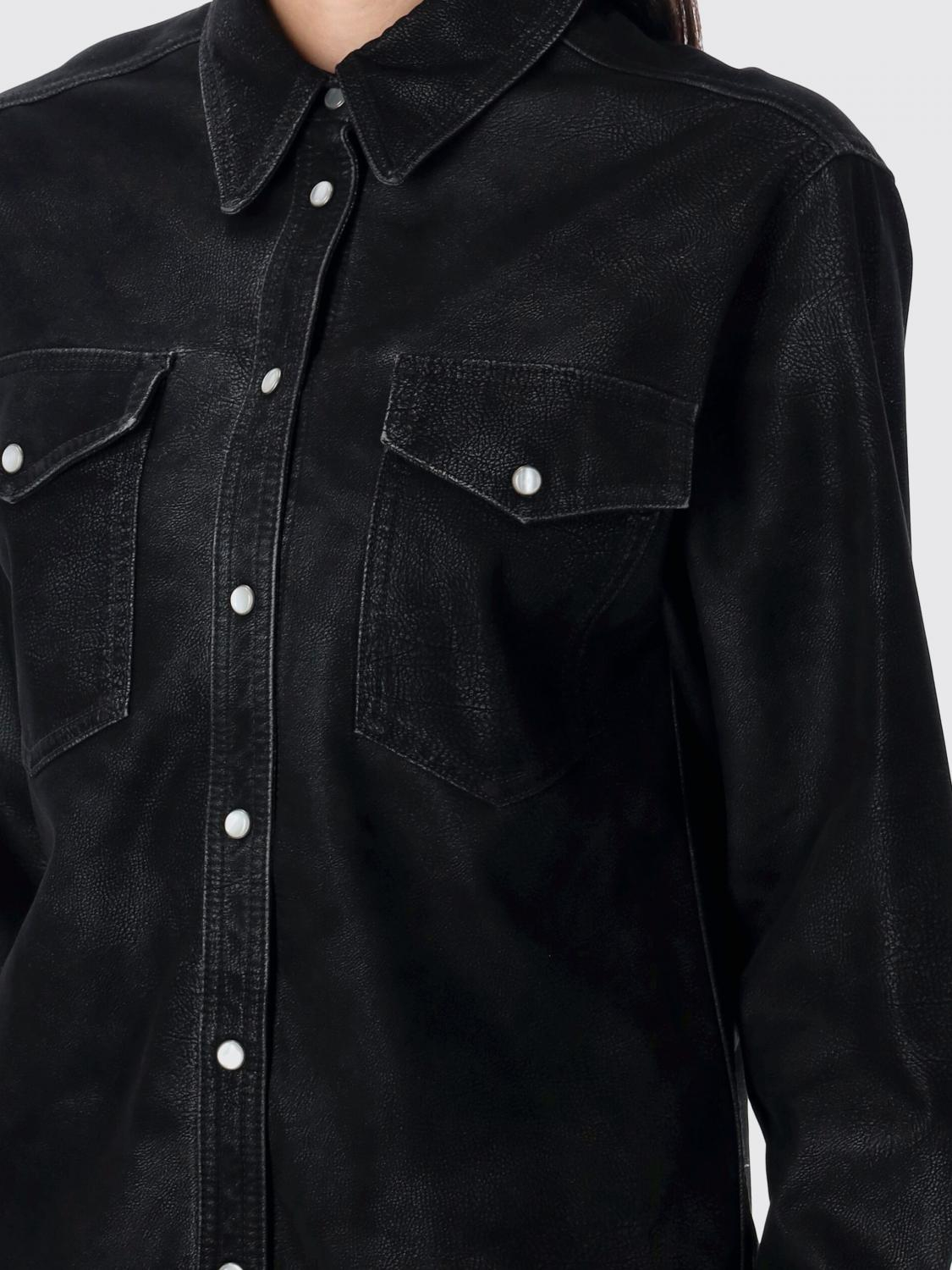 [Isabel Marant Etoile] Shirts Long Sleeve FW25 CH0240FAC3B01E 01BK