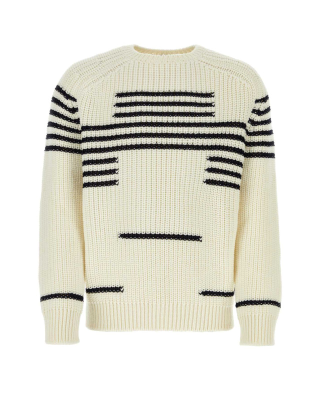 [Loewe] Knitwear SS24 H526Y14KGI OFFWHITENAVY