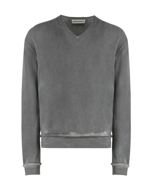 [Our Legacy] Knitwear FW25 M4253PGS_GREYSPRAYDYECHERUBWOOL