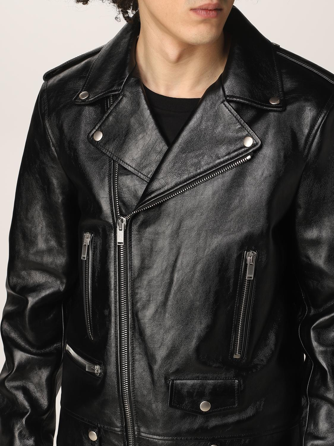 [Saint Laurent] Leather Jacket FW25 484284YC2NI 1000