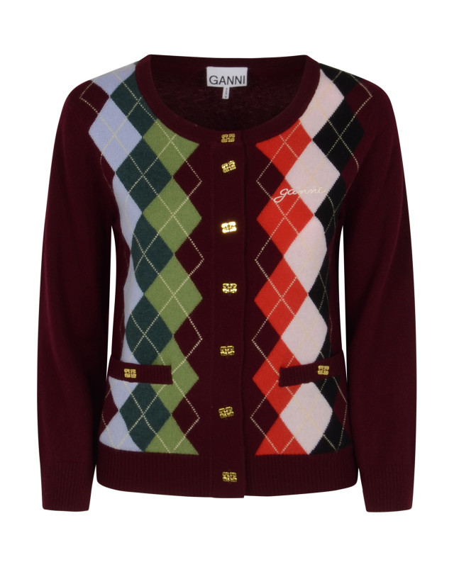 [GANNI] Cardigan FW25 K2532730
