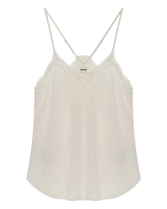 [Zadig & Voltaire] Tank top SS26 WWCR01313  ECRU