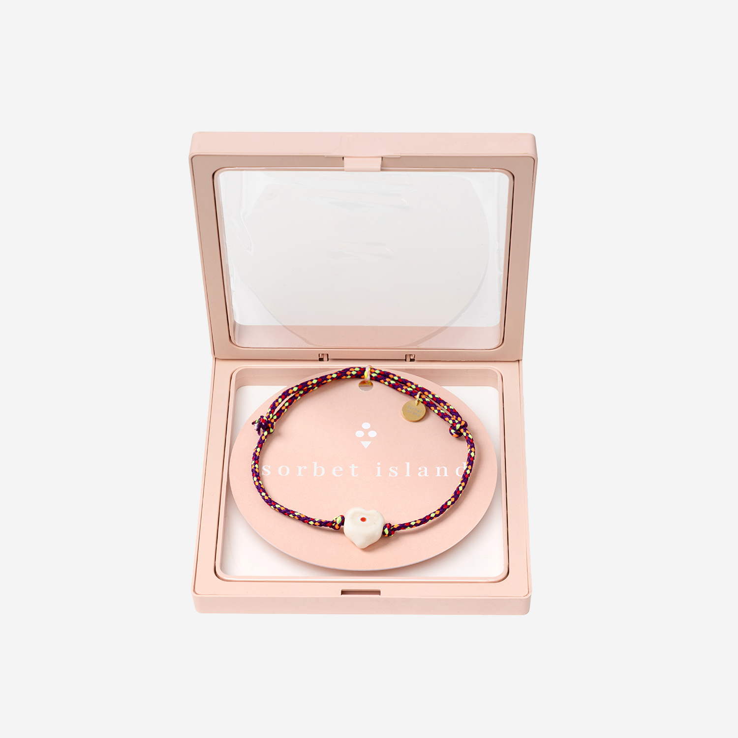 [SORBET ISLAND] Bracelet SS26 GUARDIANHEARTGLASSWHITE
