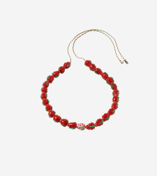 [SORBET ISLAND] Bracelet SS26 MIXEDGLASSBEADMULTISTRAWBERRYRED