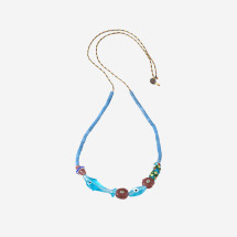 [SORBET ISLAND] Bracelet SS26 MIXEDGLASSBEADDOLPHINBLUE