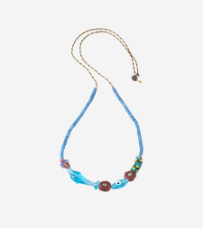 [SORBET ISLAND] Bracelet SS26 MIXEDGLASSBEADDOLPHINBLUE