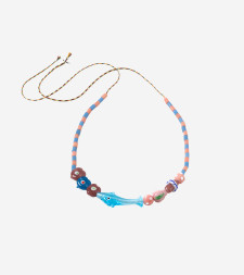 [SORBET ISLAND] Bracelet SS26 MIXEDGLASSBEADDOLPHINPINKBLUE