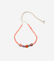 [SORBET ISLAND] Bracelet SS26 MIXEDGLASSBEADSTRAWBERRYPINK