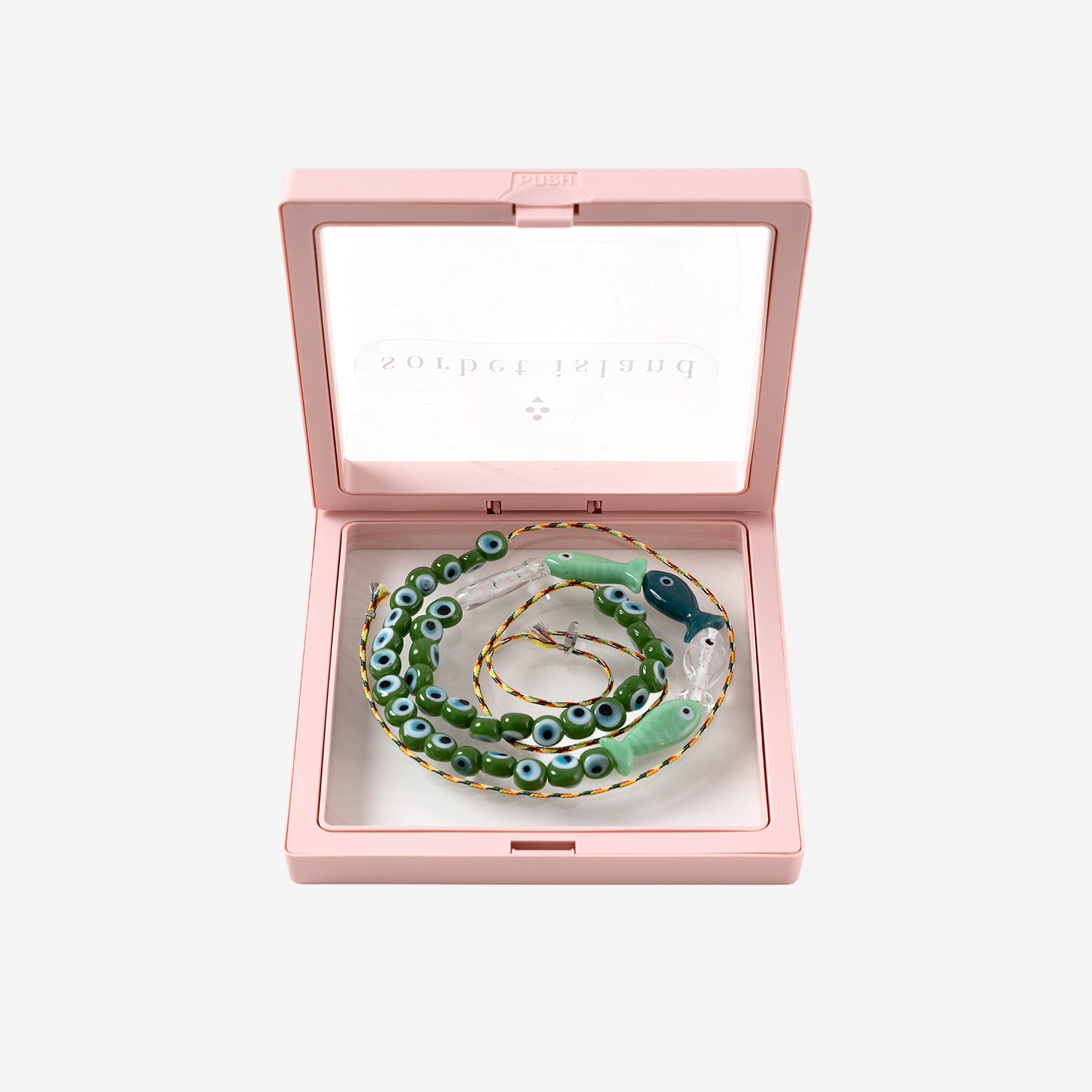 [SORBET ISLAND] Bracelet SS26 FISHGLASSBEADMINTGREEN