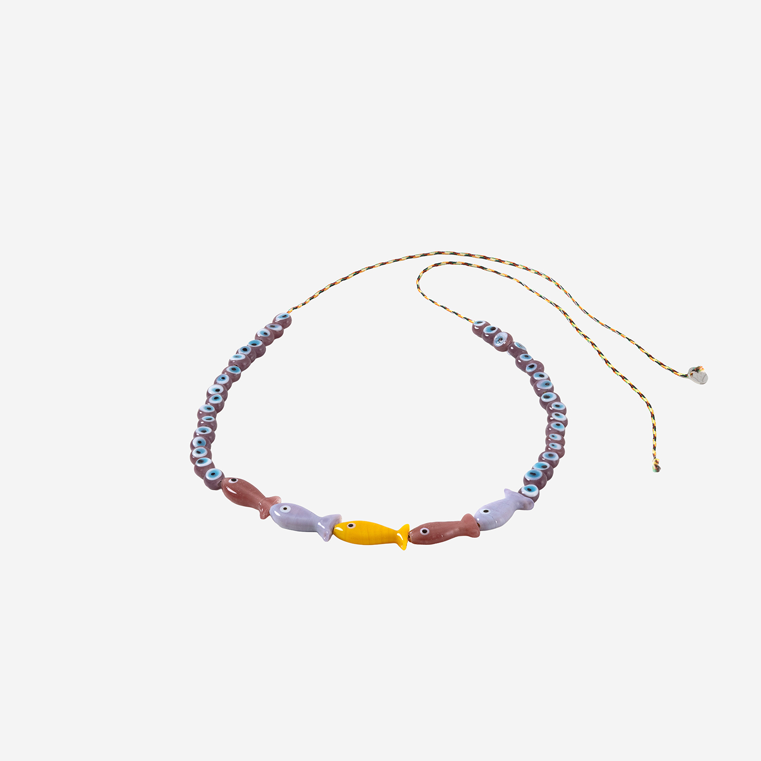 [SORBET ISLAND] Bracelet SS26 FISHGLASSBEADPINKPURPLE