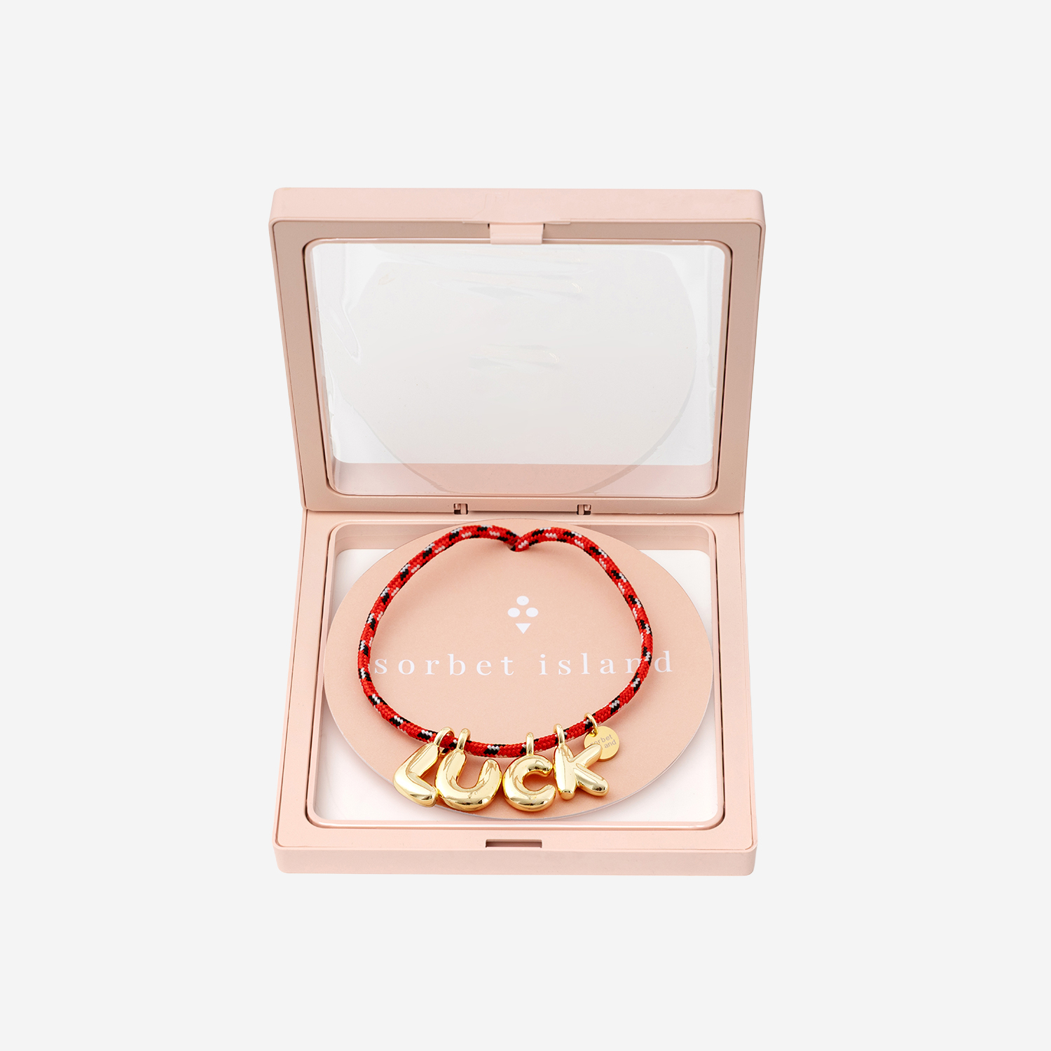 [SORBET ISLAND] Bracelet SS26 BUBBLELETTERSGOLDPLATEDLUCK