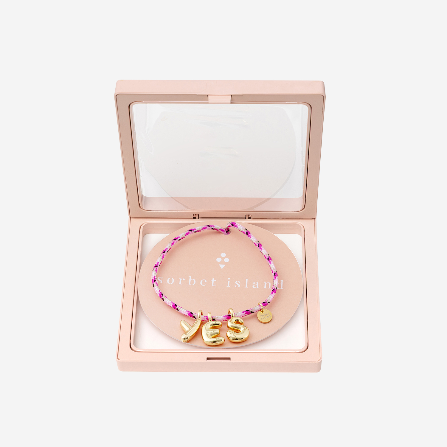 [SORBET ISLAND] Bracelet SS26 BUBBLELETTERSGOLDPLATEDYES