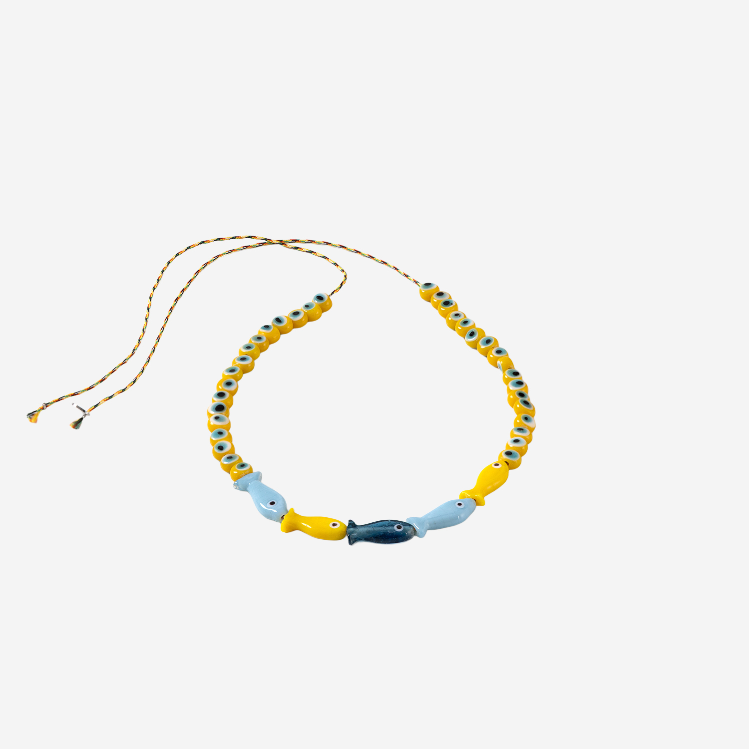 [SORBET ISLAND] Bracelet SS26 FISHGLASSBEADYELLOWBLUE