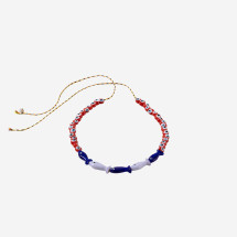 [SORBET ISLAND] Bracelet SS26 FISHGLASSBEADDARKBLUEPURPLE