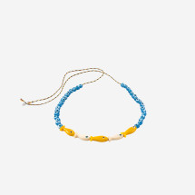 [SORBET ISLAND] Bracelet SS26 FISHGLASSBEADORANGEBEIGE