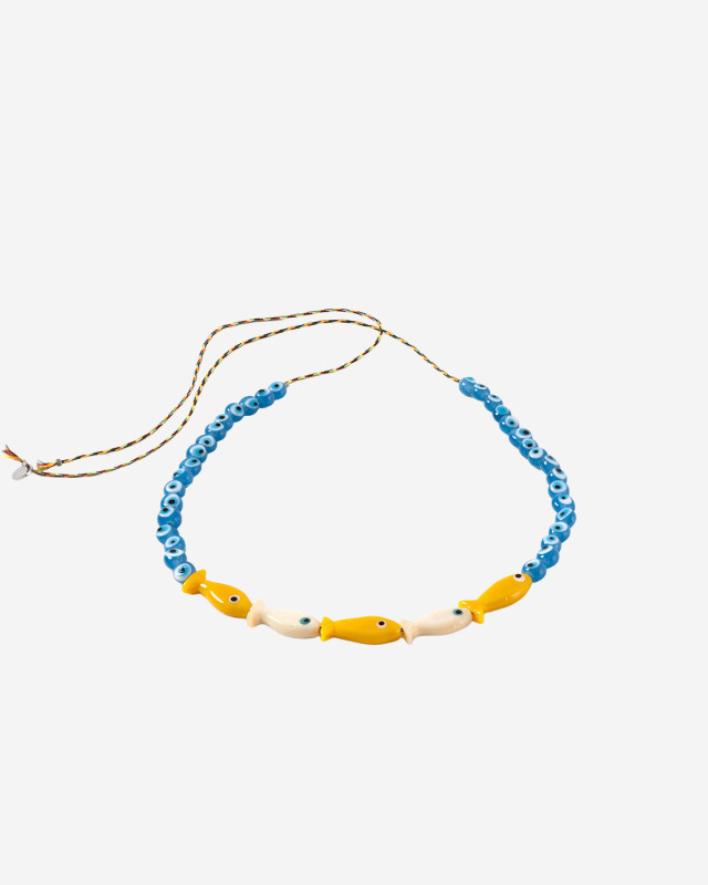 [SORBET ISLAND] Bracelet SS26 FISHGLASSBEADORANGEBEIGE