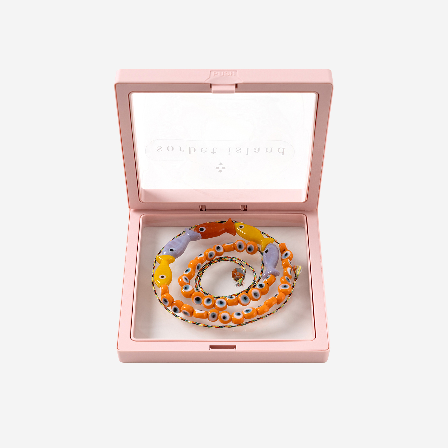 [SORBET ISLAND] Bracelet SS26 FISHGLASSBEADTELLOWORANGE