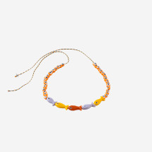 [SORBET ISLAND] Bracelet SS26 FISHGLASSBEADTELLOWORANGE