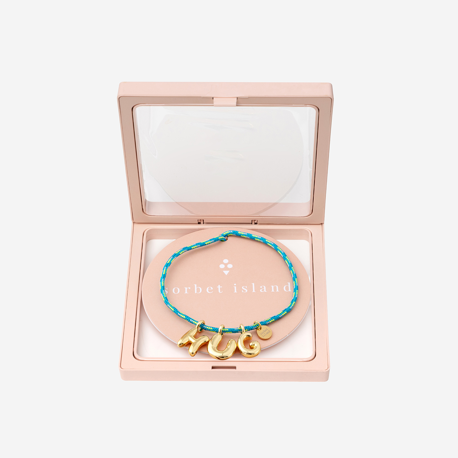 [SORBET ISLAND] Bracelet SS26 BUBBLELETTERSGOLDPLATEDHUG