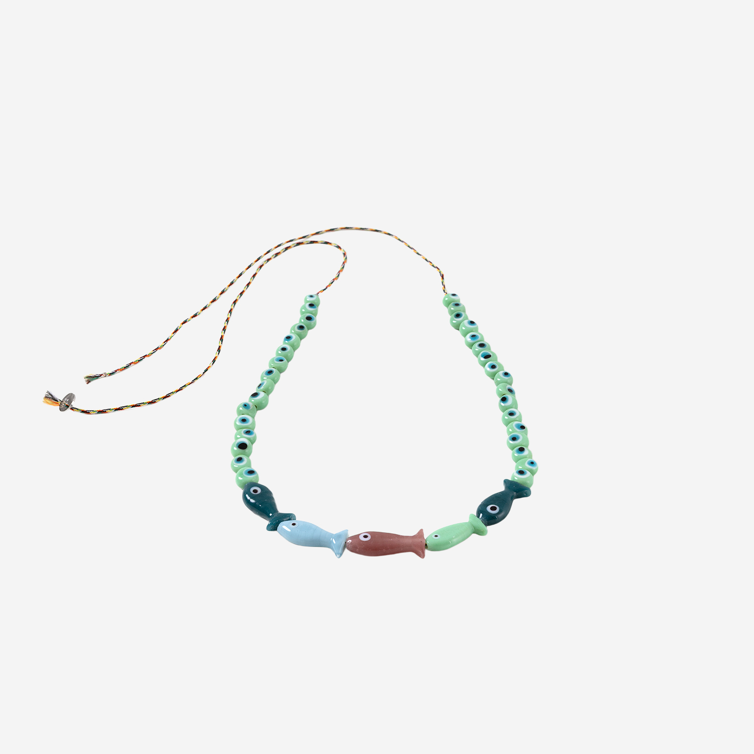 [SORBET ISLAND] Bracelet SS26 FISHGLASSBEADGREENBLUE