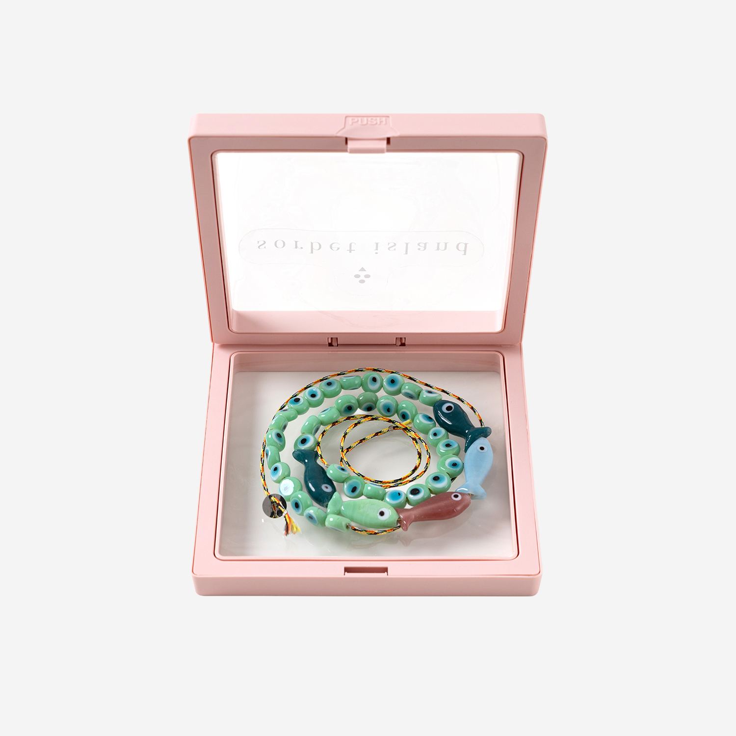 [SORBET ISLAND] Bracelet SS26 FISHGLASSBEADGREENBLUE