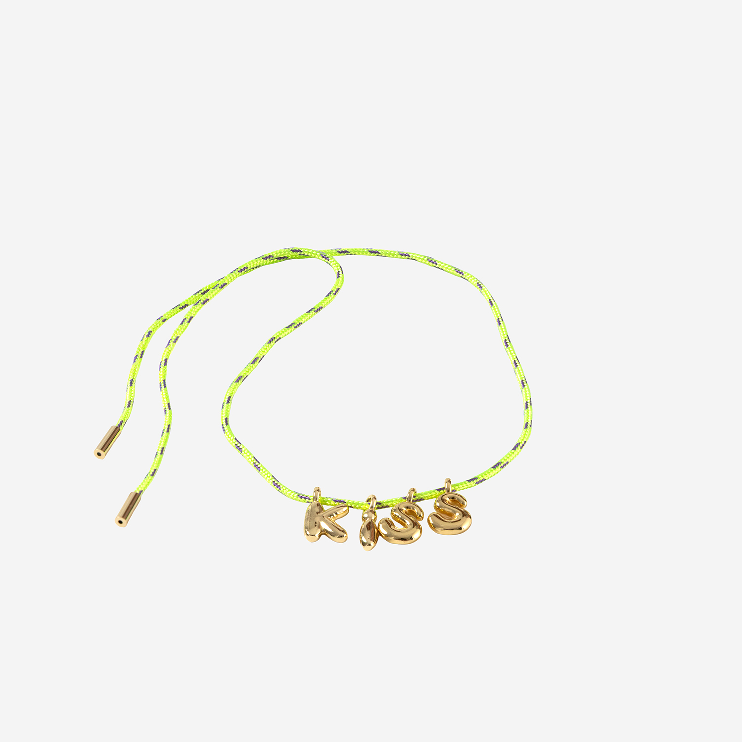 [SORBET ISLAND] Bracelet SS26 BUBBLELETTERSGOLDPLATEDKISS