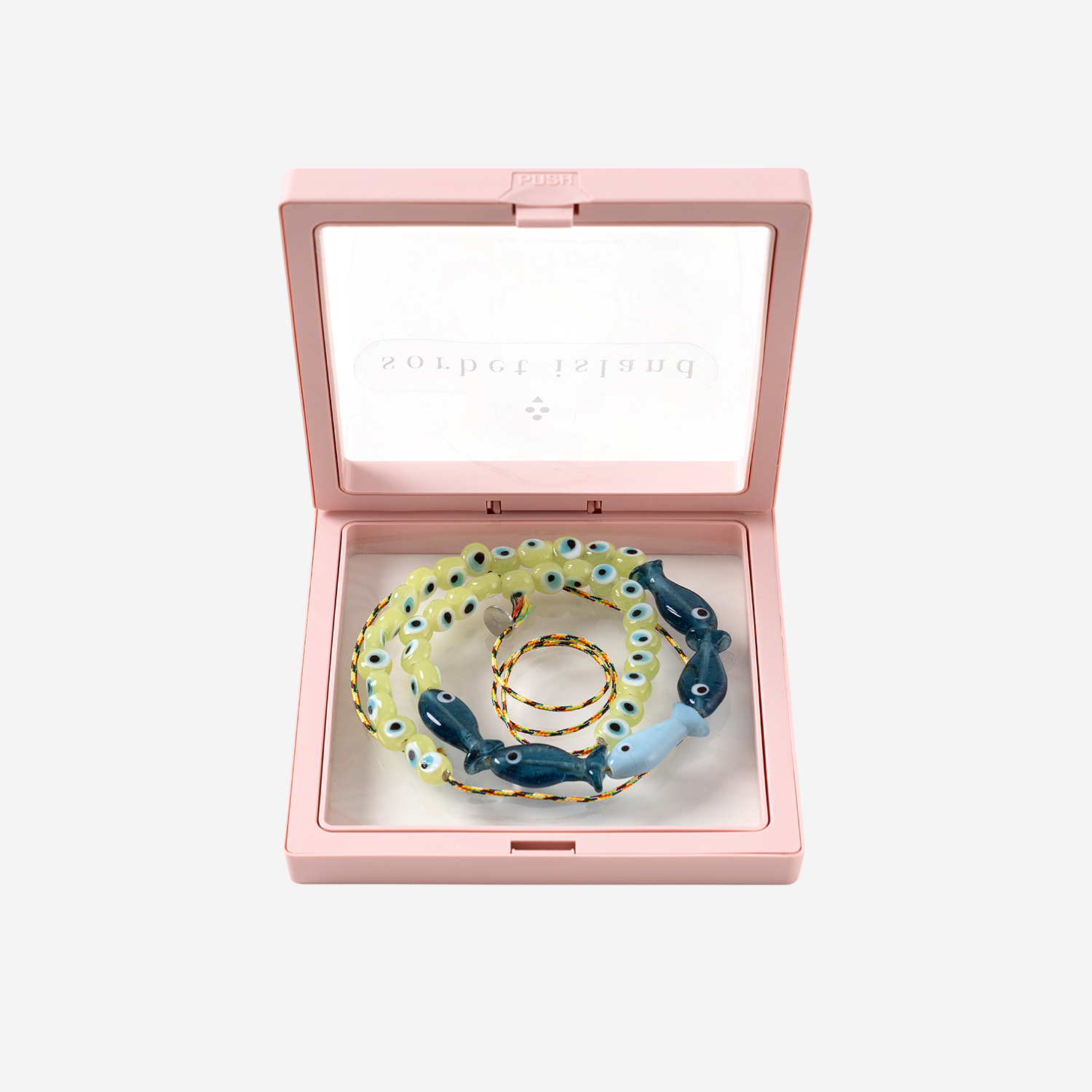 [SORBET ISLAND] Bracelet SS26 FISHGLASSBEADBLUELIGHBLUE