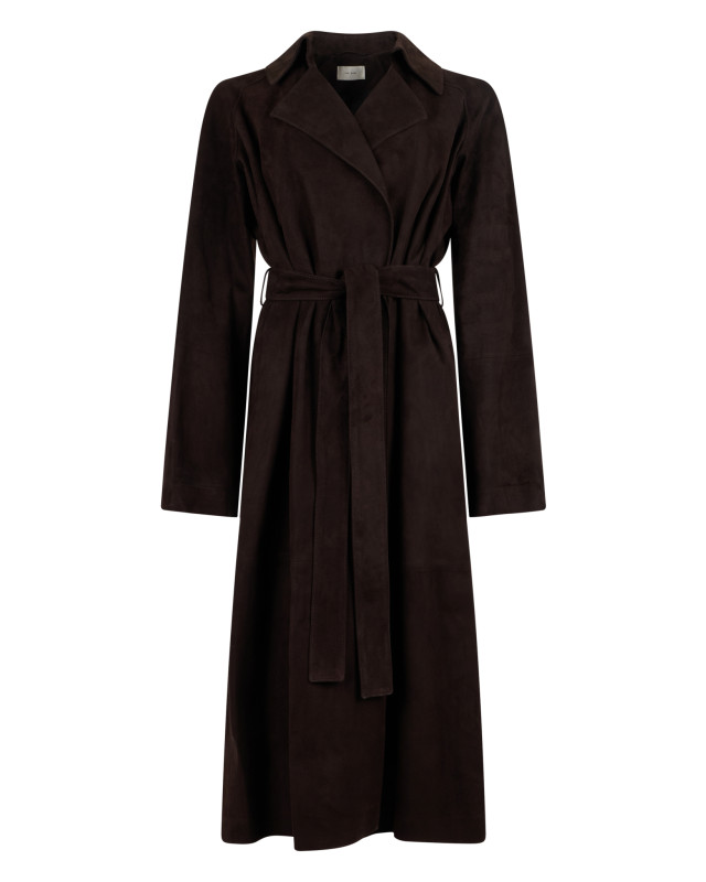 [THE ROW] Coat FW25 10305L269_DARKBROWN