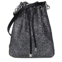 [Jimmy Choo] Cross body bag SS25 BONBONBCKTNVDBBLACKANTIQUESILVER