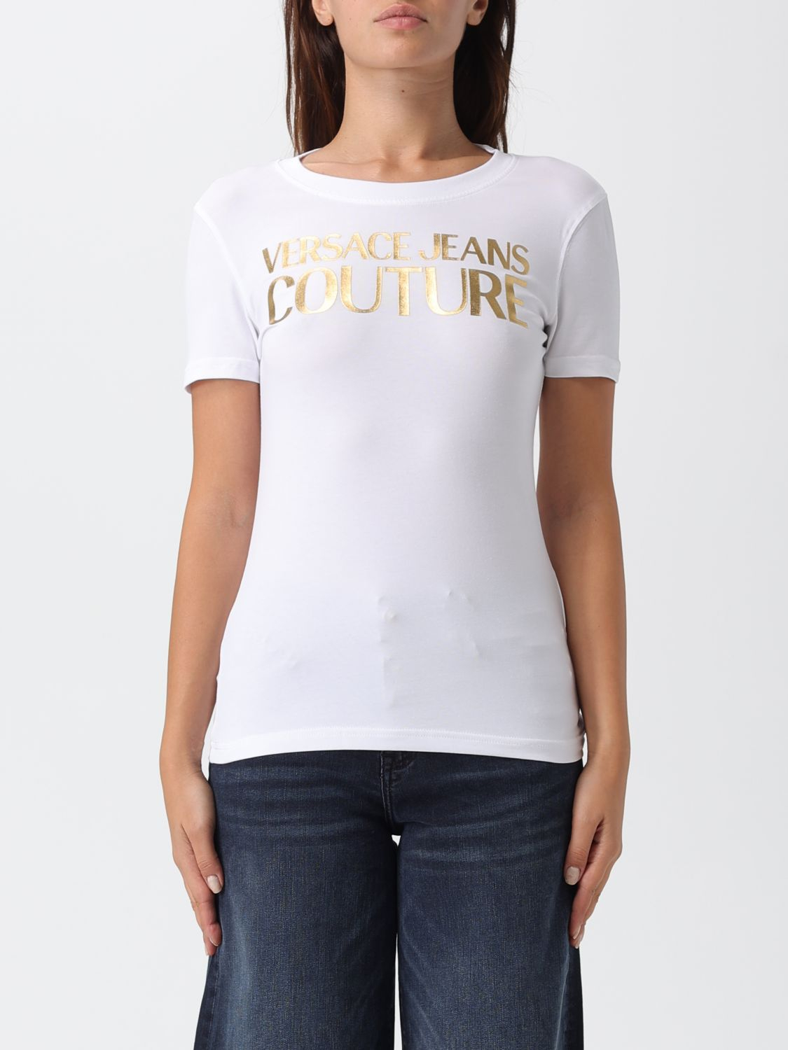[VERSACE JEANS COUTURE] T-shirts Short Sleeve FW25 79HAHT02CJ03T G03