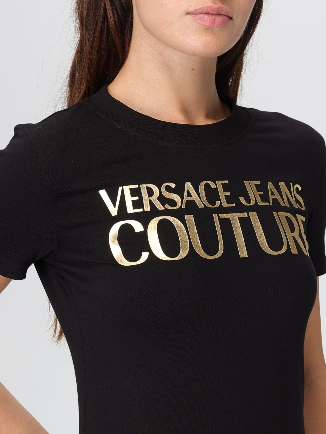 [VERSACE JEANS COUTURE] T-shirts Short Sleeve FW25 79HAHT02CJ03T G89