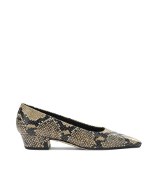 [Aeyde] Pumps SS26 RORYSNAKE PRINT CALF LEATHERHAZELNUT