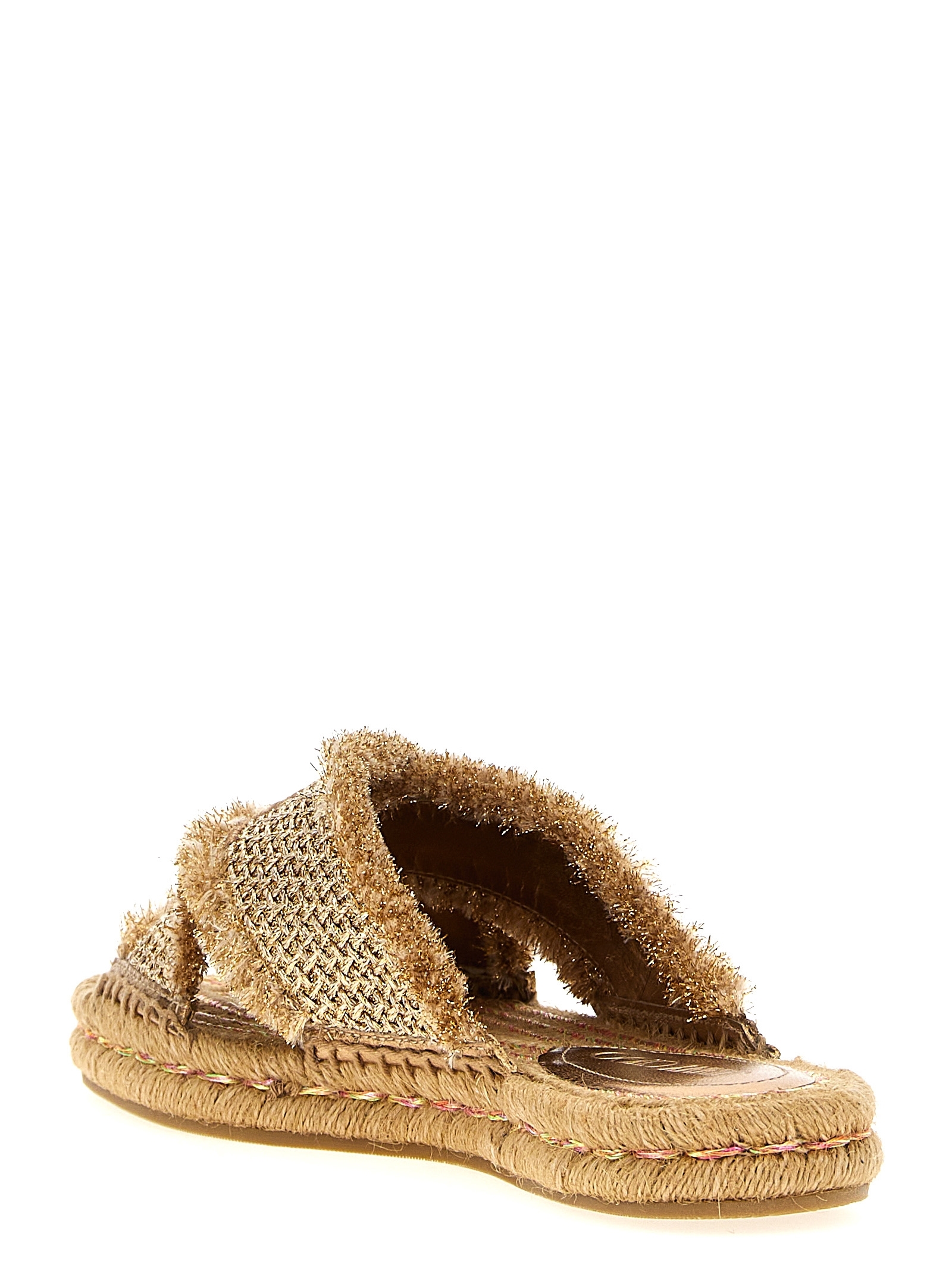[Jimmy Choo] Sandals SS25 ACIELSANDALFLATGUBGOLDDARKCAPPUCCINO