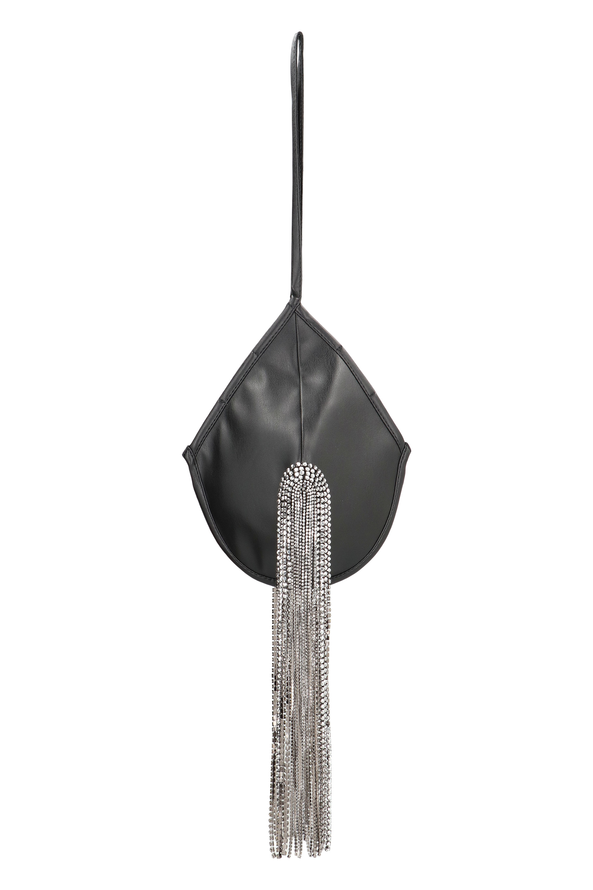 [FROLOV] Clutch bag FW24 2201BKNTF24_BLACKMIRRORCRYSTALINBLKFRAME