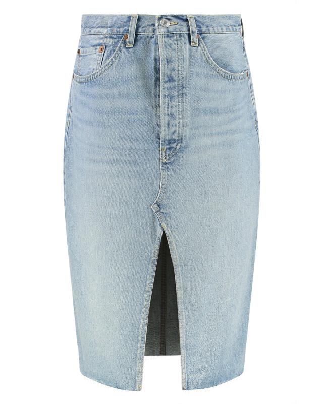 [Re/Done] Midi skirt SS23 14105WMDNSKT_OPALINDIGO