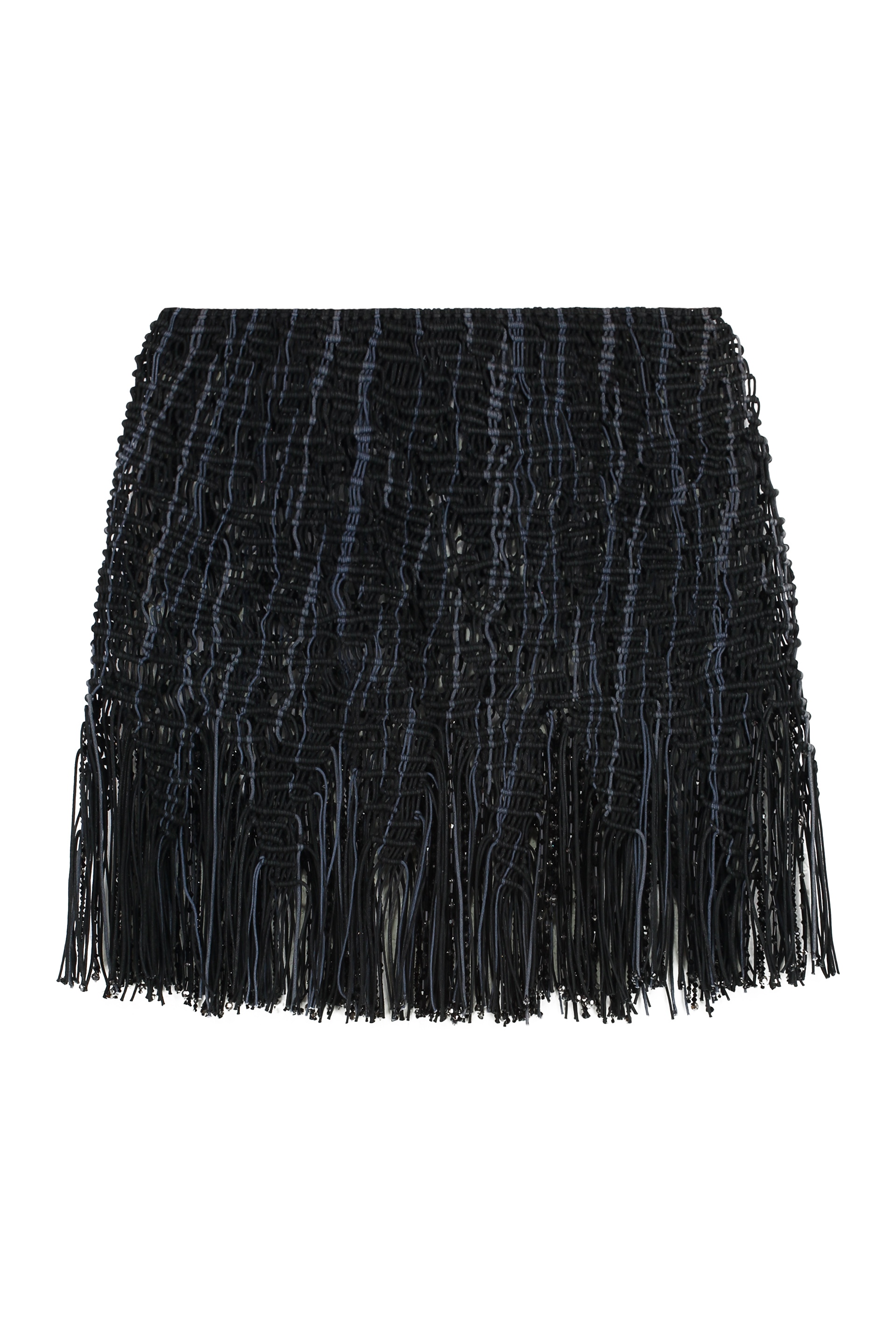[Roberta Einer] Mini skirt FW23 ELEMENTMACRAMEMINISKIRTRESS2372_BLK