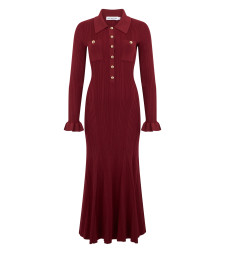 [SELF PORTRAIT] Long sleeve dress FW25 AW25008MABU_BURGUNDY