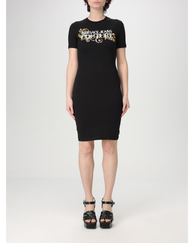 [VERSACE JEANS COUTURE] Short sleeve dress SS25 78HAOC06CJ02C G89