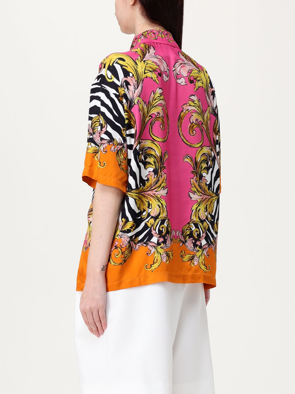 [VERSACE JEANS COUTURE] Shirts Short Sleeve SS25 78HAL2P9NS646 494