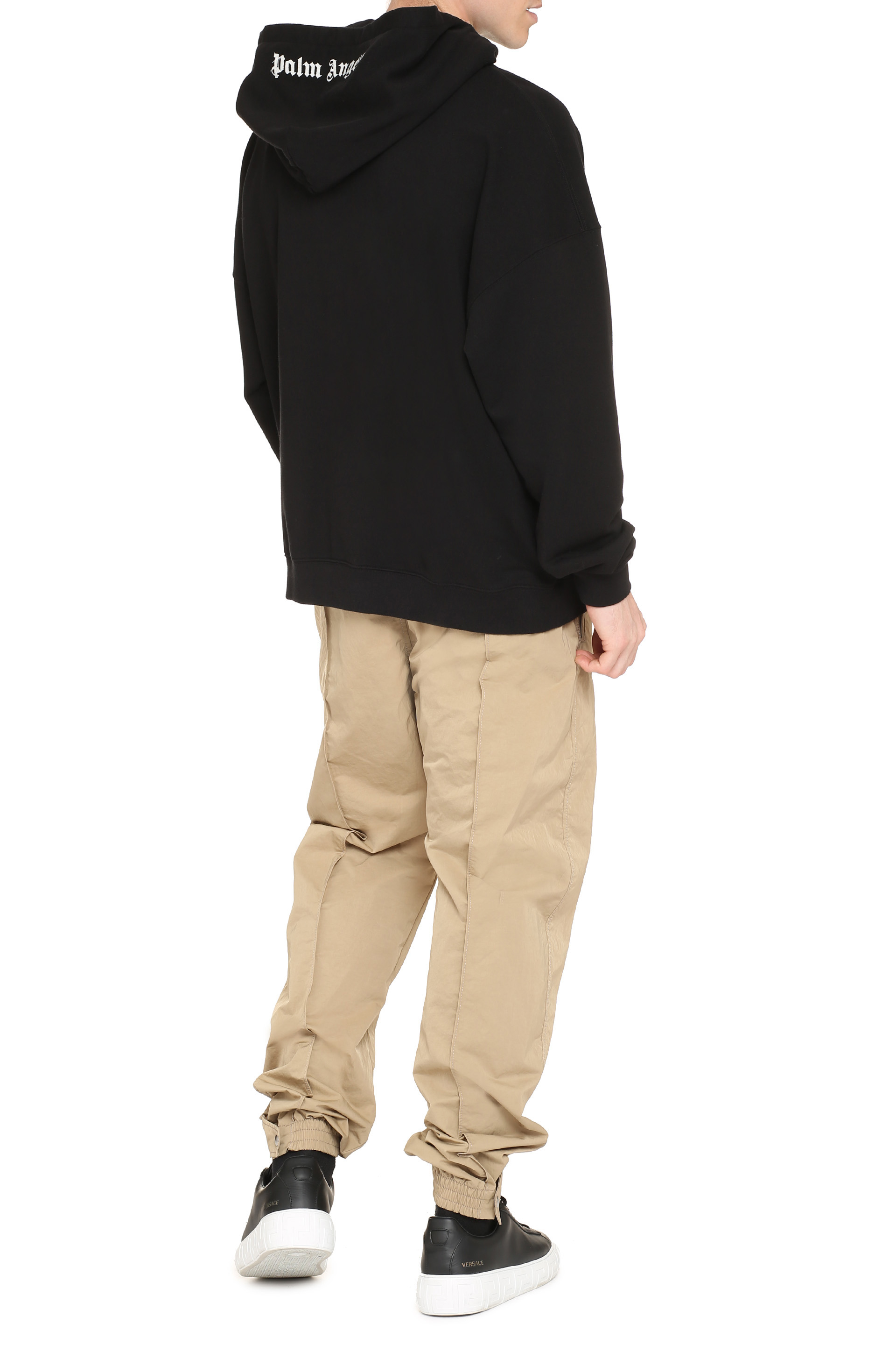 [Palm Angels] Hoodie FW23 PMBB126F23FLE0011001_BLACKWHITE